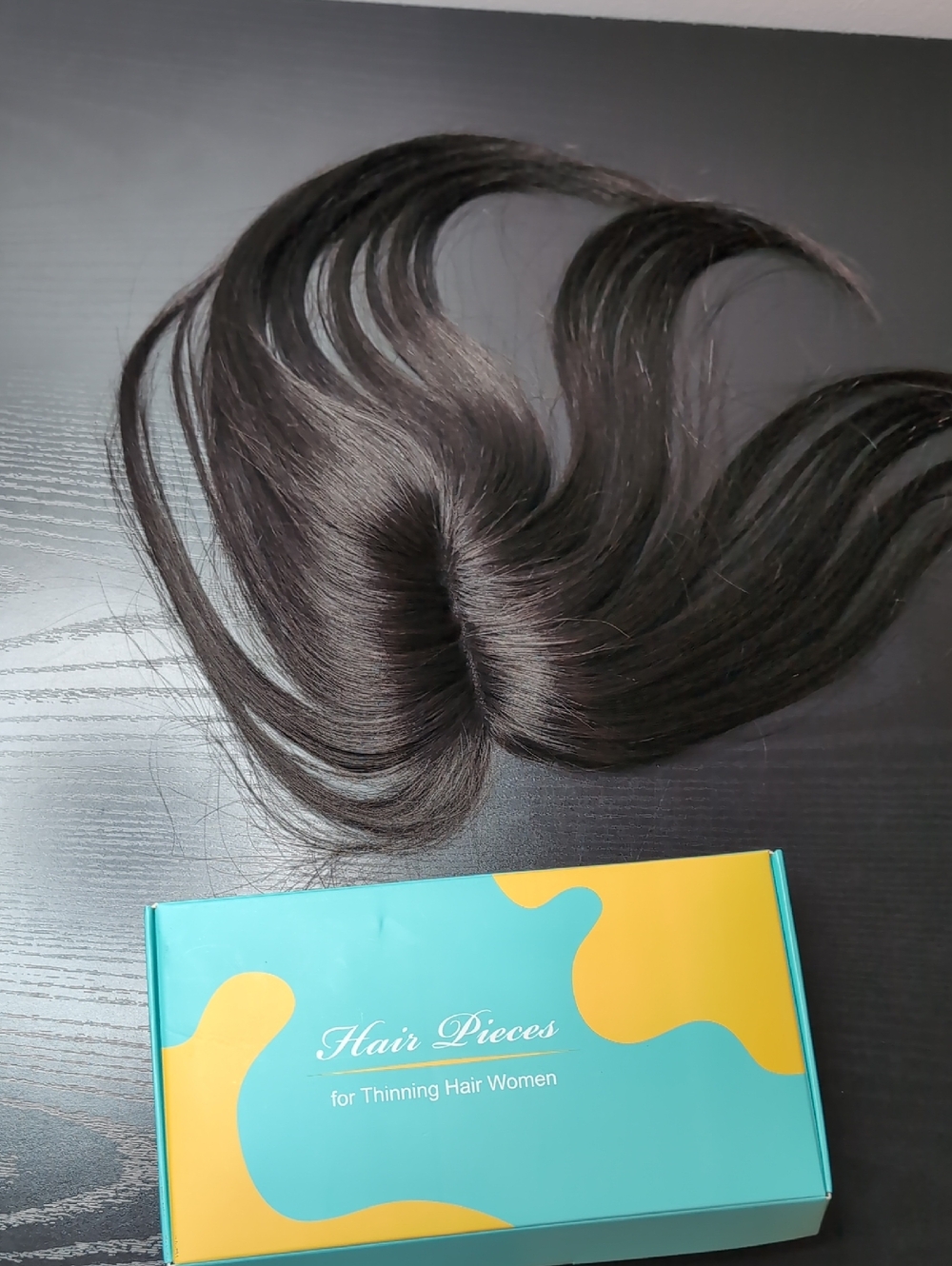 10 Inch Human Hair Clip In Women's Hair Topper Natural Black